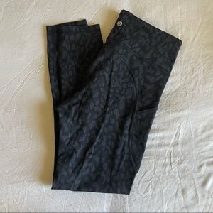 Madewell Invigorate High-Rise Tight 25" - grey cheetah print